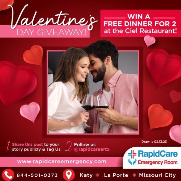 Free Valentine's Dinner for Two Giveaway