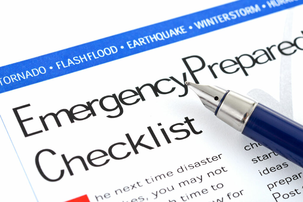 emergency preparedness checklist