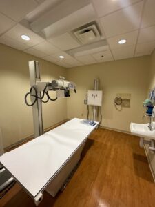 Patient receiving emergency medical attention at RapidCare, San Antonio, TX