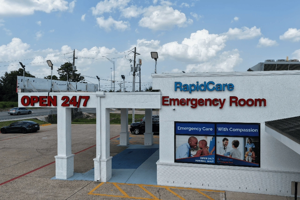 RapidCare Emergency Room 24/7 facility serving Kingwood and Porter, TX.